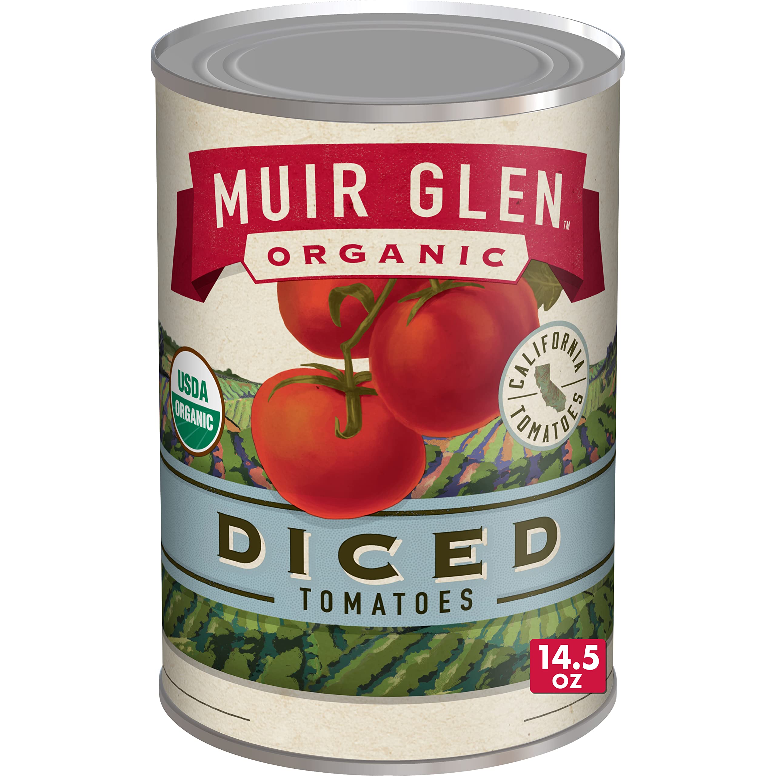 Book Cover Muir Glen Organic Diced Tomatoes, 14.5 oz. (Pack of 12) missing flavor 14.5 Ounce (Pack of 12)