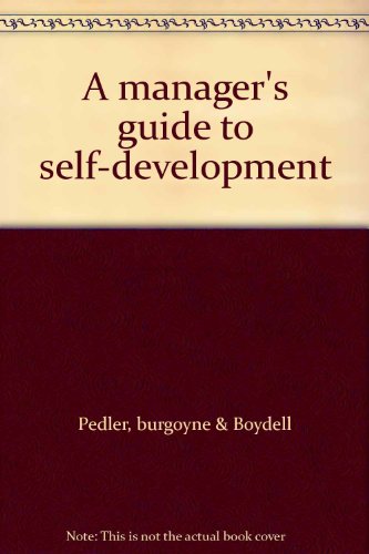 A manager's guide to self-development