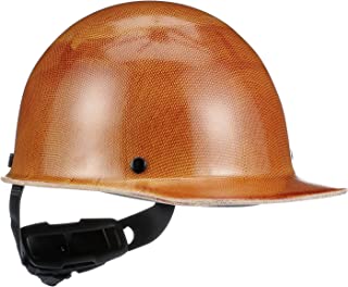 Book Cover MSA 475395 Skullgard Cap Style Safety Hard Hat with Fas-Trac III Ratchet Suspension | Non-slotted Cap, Made of Phenolic Resin, Radiant Heat Loads up to 350F - Standard Size in Natural Tan