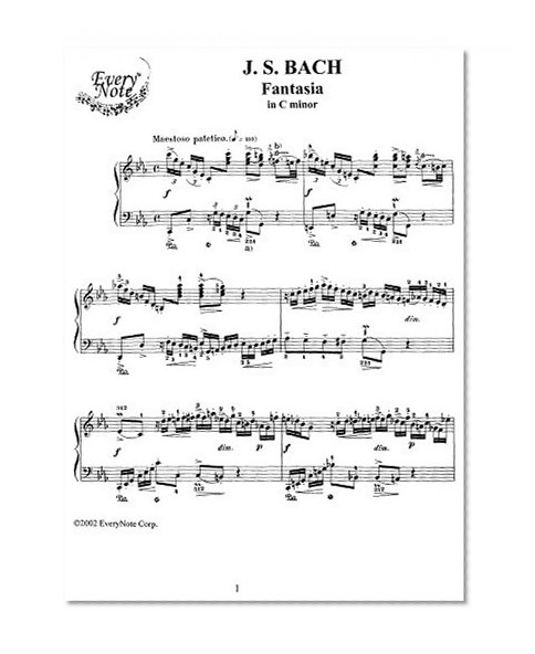 Bach J.S. Fantasy in C Minor: Instantly download and print sheet music