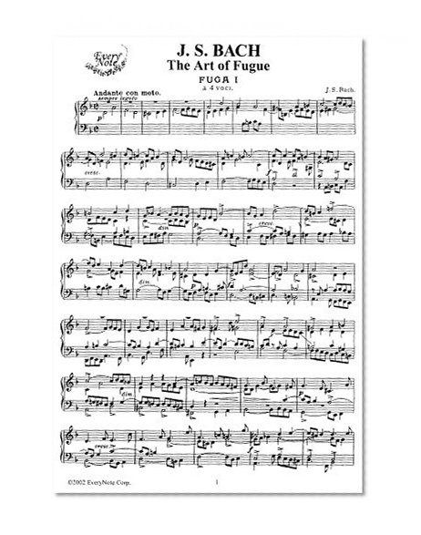 Bach J.S. The Art of Fugue: Instantly download and print sheet music