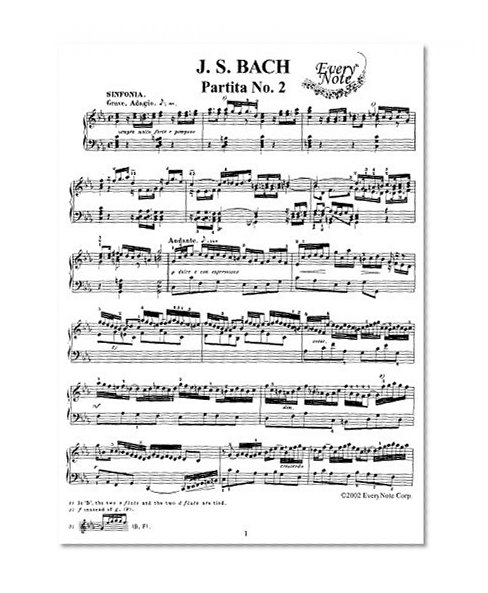 Bach J.S. Partita No. 2 in C Minor: Instantly download and print sheet music