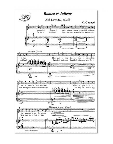 Gounod: Romeo et Juliette - Ah! leve-toi, soleil! - Romeo, tenor: Instantly download and print sheet music