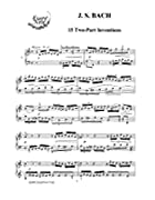 Bach J.S. 15 Two-Part Inventions: Instantly download and print sheet music