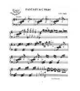 Bach C.P.E. Fantasy in C Major: Instantly download and print sheet music