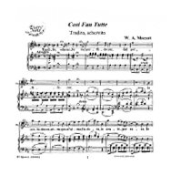 Mozart: Cosi Fan Tutte - Tradito, schernito - Ferrando, tenor: Instantly download and print sheet music