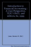 Introduction to Financial Accounting : A User Perspective, TEXT ONLY, 2nd edition, hc, 1999