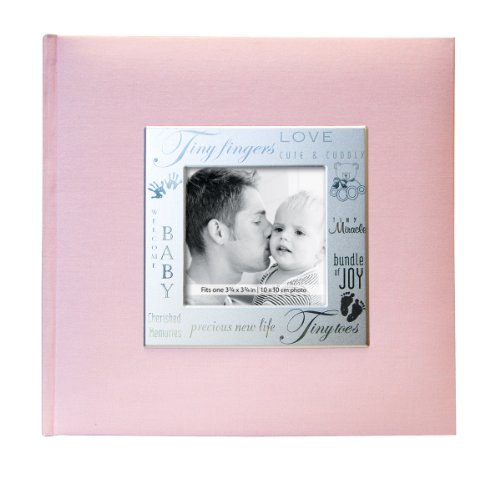 Book Cover MBI 9x9 Inch Fabric Expressions Pocket Album, Pink (846611)
