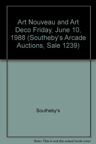 Art Nouveau and Art Deco : Sale 1239