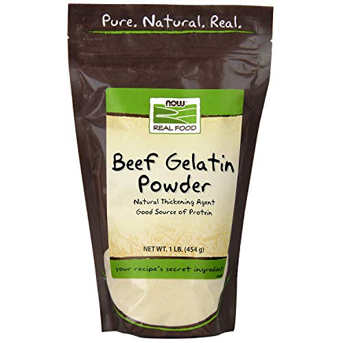 Book Cover NOW Natural Foods, Beef Gelatin Powder, Natural Thickening Agent, Source of Protein, 1-Pound (Packaging May Vary)