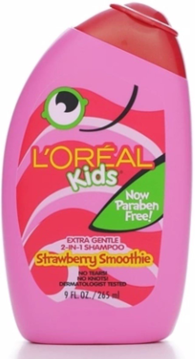Book Cover L'Oreal Kids Extra Gentle 2-in-1 Shampoo, Strawberry Smoothie, 9 fl; oz.
