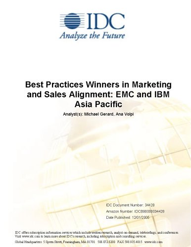 Best Practices Winners in Marketing and Sales Alignment: EMC and IBM Asia Pacific
