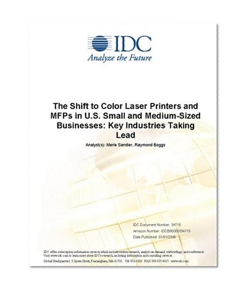 The Shift to Color Laser Printers and MFPs in U.S. Small and Medium-Sized Businesses: Key Industries Taking Lead