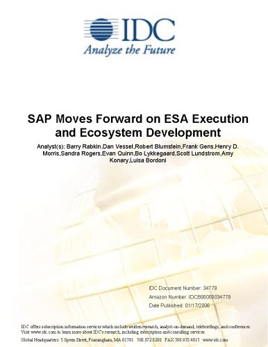 SAP Moves Forward on ESA Execution and Ecosystem Development