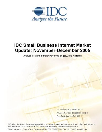 IDC Small Business Internet Market Update: November-December 2005