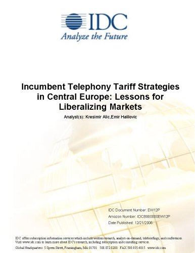 Incumbent Telephony Tariff Strategies in Central Europe: Lessons for Liberalizing Markets
