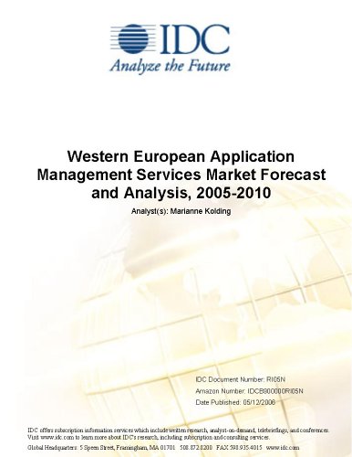Western European Application Management Services Market Forecast and Analysis, 2005-2010