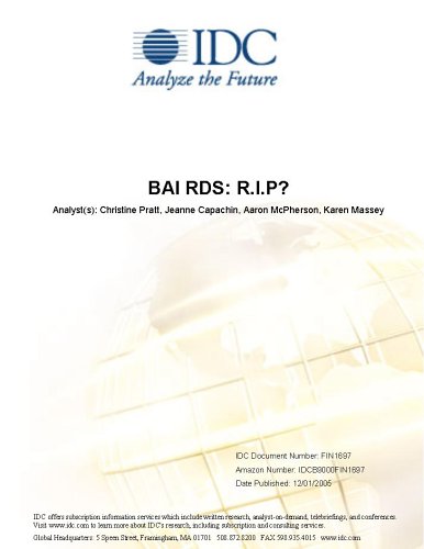 BAI RDS: R.I.P?