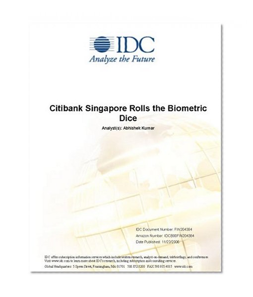 Citibank Singapore Rolls the Biometric Dice