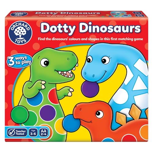 Orchard Toys Dotty Dinosaurs Children's Game, Multi, One Size