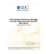 Best Practices Winners in Marketing and Sales Alignment: EMC and IBM Asia Pacific