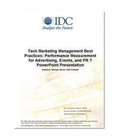 Tech Marketing Management Best Practices: Performance Measurement for Advertising, Events, and PR ? PowerPoint Presentation