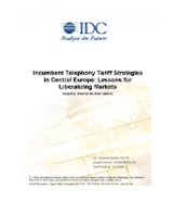 Incumbent Telephony Tariff Strategies in Central Europe: Lessons for Liberalizing Markets