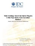 Web Hosting: Room for Niche Players in the High End of the Canadian Market?