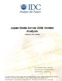 Japan Blade Server 2006 Vendor Analysis