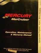 Mercury MerCruiser - Operation, Maintenance & Warranty Manual