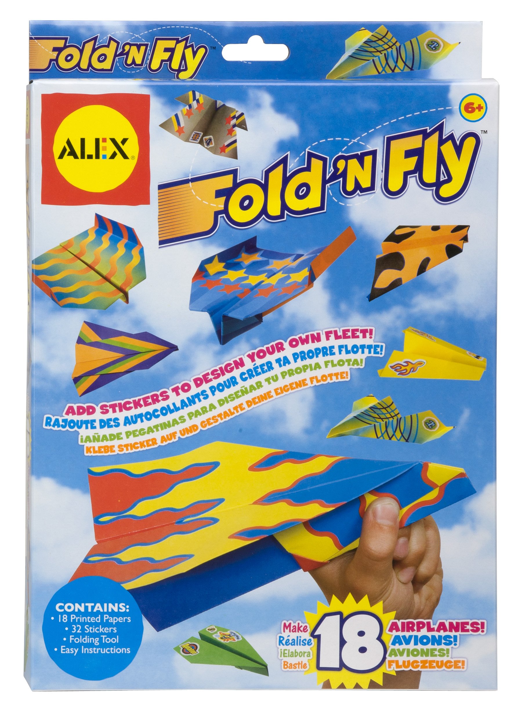 Book Cover Fold N Fly Paper Airplanes Kit