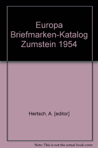 Europa Briefmarken-Katalog Zumstein 1954