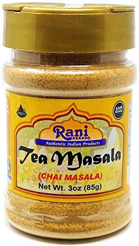 Rani Tea (Chai) Masala Indian Spice Blend 3oz (85g) PET Jar ~ All Natural | Vegan | Gluten Friendly | Salt & Sugar Free | NON-GMO | No Colors | Indian Origin