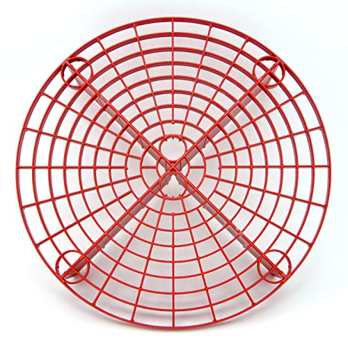 Book Cover The Grit Guard Insert (Red) - Fits 12 inch Diameter Bucket