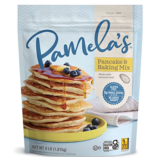 Book Cover Pamela's Products Gluten Free Baking and Pancake Mix, 4-Pound Bags (Pack of 3)