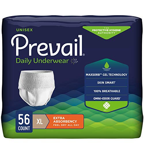 Book Cover Prevail Incontinence Protective Underwear, Extra Absorbency, X-Large, 56 Count