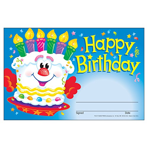 Book Cover Trend Happy Birthday Recognition Awards, Multicolor, 8-1/2 X 5-1/2 in (T-81017)