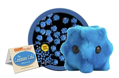 Book Cover GIANTmicrobes Common Cold Plush - Educational Get Well Gift, includes Information Card, Medical and Biology Gift, Learning tool for Kids, Students, Pediatrician, Doctors, and Nurses