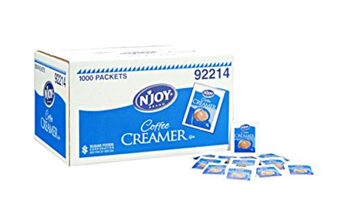 Book Cover N'JOY Nondairy Coffee Creamer Packets - 1,000/2.5g
