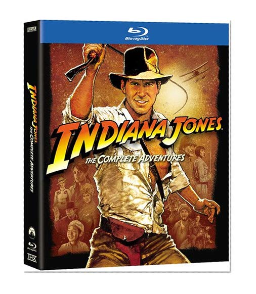 Book Cover Indiana Jones: The Complete Adventures (Raiders of the Lost Ark/Temple of Doom/Last Crusade/Kingdom of the Crystal Skull) [Blu-ray]