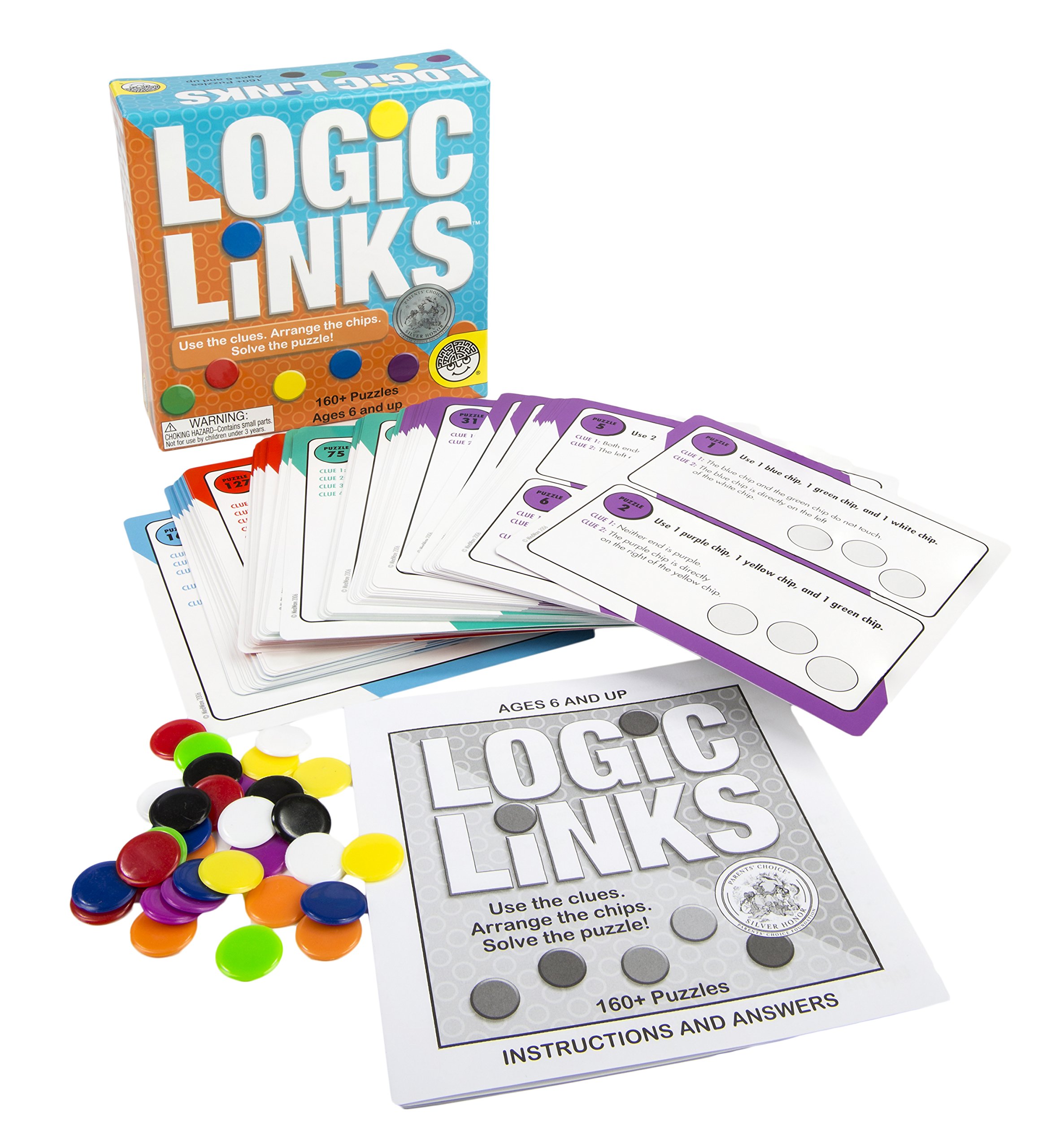 Book Cover Logic Links Puzzle Box Critical Thinking Game