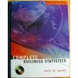 Complete Business Statistics: With Cd-rom (the Irwin/mcgraw-hill Series: Operations And Decision Sciences)