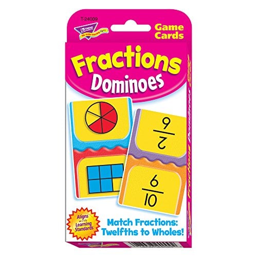 Book Cover Fractions Dominoes Challenge Cards