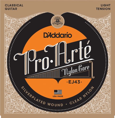 Book Cover D'Addario Pro-Arte Nylon Classical Guitar Strings, Light Tension (EJ43)