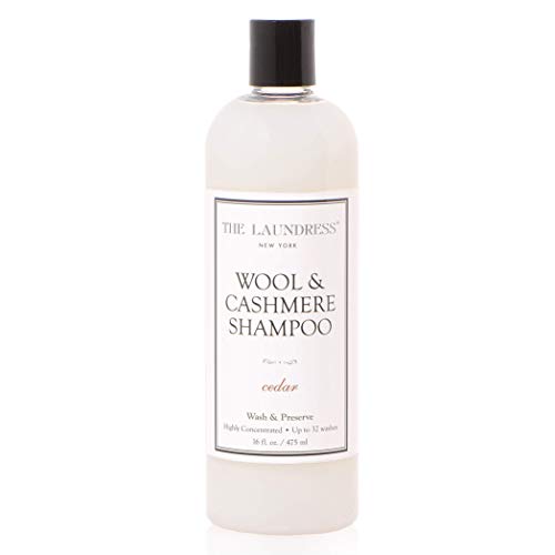 The Laundress New York - Wool & Cashmere Shampoo, Allergen-Free, Adds Scent & Removes Odor, Scented, 32 washes, White, Cedar, 16 Oz