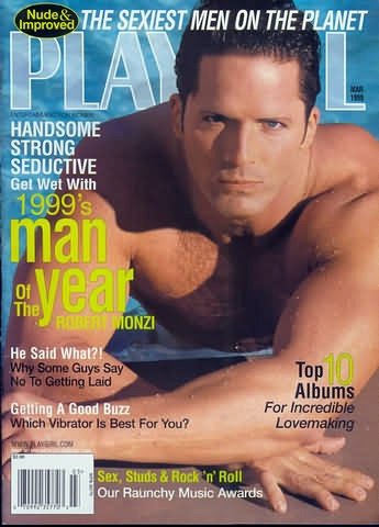 Playgirl Magazine March 1999 : Get Wet with 1999s MAN OF THE YEAR; Sex Studs and Rock 'n' Roll!
