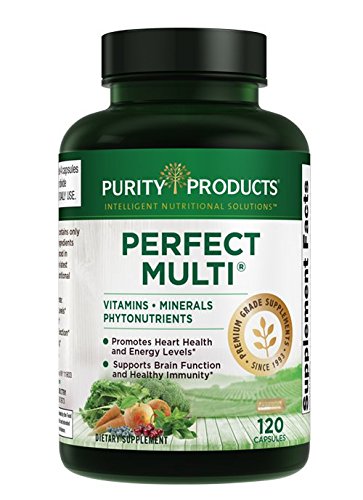 Book Cover Purity Products Perfect Multi - Multivitamin Packed with Vitamins, Minerals and Phytonutrients - 60 Breakthrough Nutrients - Support for Healthy Immunity, Normal Energy Levels - 120 Capsules (1)