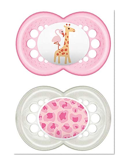 MAM -  Lot de 2 Sucettes - 6-16 Mois - Fille - Rose - sans Bisphenol A Modèle aléatoire
