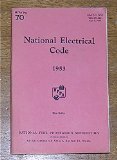 1953 Electrical Code Standard of the National Board of Fire Underwriters for Electrical Wiring and Aparatus