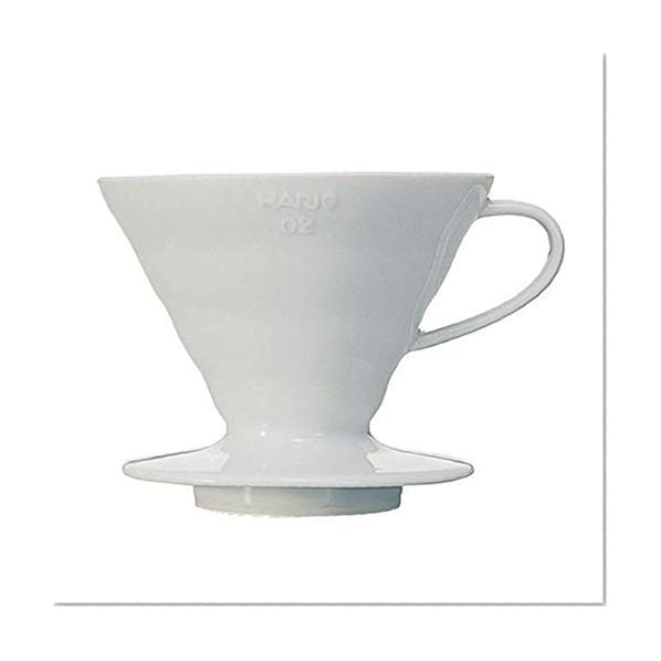 Hario V60 02 - Porte filtre café en céramique blanche 1 à 4 tasses
